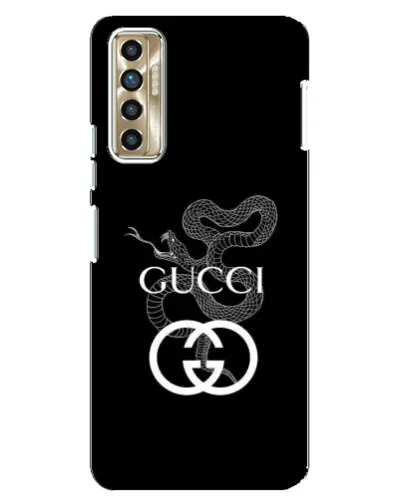 Чехол для TECNO Camon 17P (CG7n) с картинкой «Gucci — серебряная змея»
