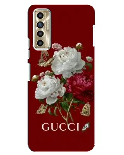 Чехол для TECNO Camon 17P (CG7n) с картинкой «Gucci — сад» Чехол для TECNO Camon 17P (CG7n) с картинкой «Gucci — сад»