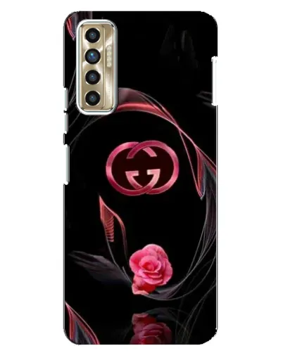 Чехол для TECNO Camon 17P (CG7n) с картинкой «Gucci — неоновая роза»