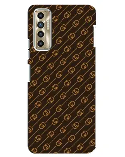 Чехол для TECNO Camon 17P (CG7n) с картинкой «Gucci — золотые диагонали» Чехол для TECNO Camon 17P (CG7n) с картинкой «Gucci — золотые диагонали»