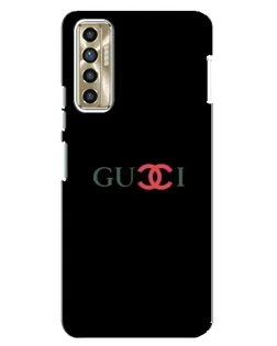 Чехол для TECNO Camon 17P (CG7n) с картинкой «Gucci — красный градиент» Чехол для TECNO Camon 17P (CG7n) с картинкой «Gucci — красный градиент»