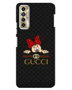 Чехол для TECNO Camon 17P (CG7n) с картинкой «Минни Маус Gucci — черный» Чехол для TECNO Camon 17P (CG7n) с картинкой «Минни Маус Gucci — черный»