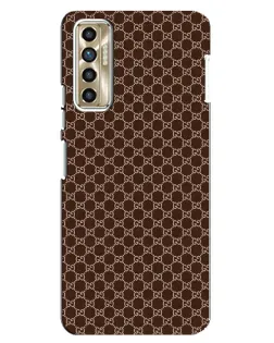 Чехол для TECNO Camon 17P (CG7n) с картинкой «Gucci — шоколадная сетка» Чехол для TECNO Camon 17P (CG7n) с картинкой «Gucci — шоколадная сетка»