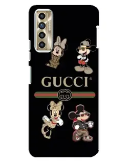 Чехол для TECNO Camon 17P (CG7n) с картинкой «Gucci — герои Disney и монограмма» Чехол для TECNO Camon 17P (CG7n) с картинкой «Gucci — герои Disney и монограмма»