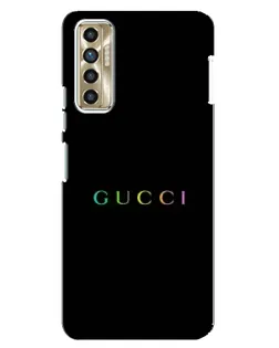 Чехол для TECNO Camon 17P (CG7n) с картинкой «Gucci — неоновый минимализм» Чехол для TECNO Camon 17P (CG7n) с картинкой «Gucci — неоновый минимализм»