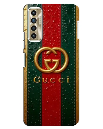 Чехол для TECNO Camon 17P (CG7n) с картинкой «Gucci — фирменная полоса и золото» Чехол для TECNO Camon 17P (CG7n) с картинкой «Gucci — фирменная полоса и золото»