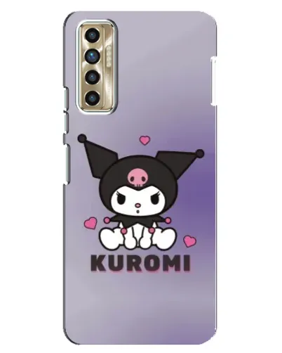 Чехол для TECNO Camon 17P (CG7n) с картинкой «Kuromi — фиолетовый арт»