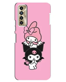 Чехол для TECNO Camon 17P (CG7n) с картинкой «My Melody и Kuromi»