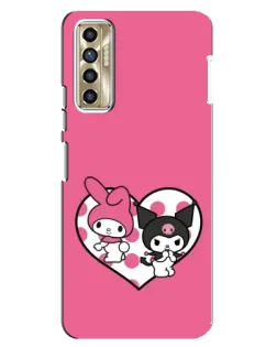 Чехол для TECNO Camon 17P (CG7n) с картинкой «Kuromi и My Melody»