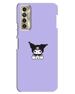 Чехол для TECNO Camon 17P (CG7n) с картинкой «Kuromi — фиолетовый минимализм»