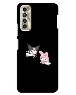 Чехол для TECNO Camon 17P (CG7n) с картинкой «My Melody и Kuromi»