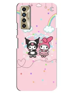 Чехол для TECNO Camon 17P (CG7n) с картинкой «My Melody и Kuromi»