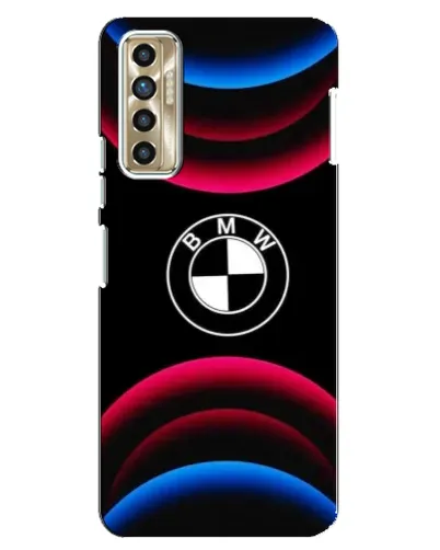 Чехол для TECNO Camon 17P (CG7n) с картинкой «Логотип BMW и неоновые дуги» Чехол для TECNO Camon 17P (CG7n) с картинкой «Логотип BMW и неоновые дуги»