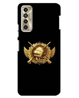 Чохол для TECNO Camon 17P (CG7n) з картинкою «PUBG — помаранчевий градієнт»