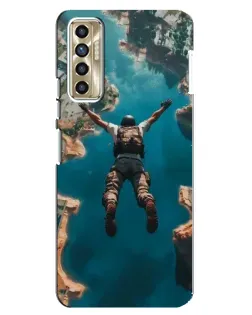 Чохол для TECNO Camon 17P (CG7n) з картинкою «PUBG — вільне падіння»