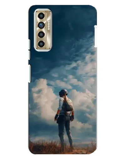Чехол для TECNO Camon 17P (CG7n) с картинкой «Герой PUBG на скале» Чехол для TECNO Camon 17P (CG7n) с картинкой «Герой PUBG на скале»