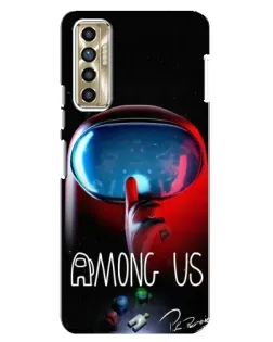 Чохол для TECNO Camon 17P (CG7n) з картинкою «Червоний імпостер — макро» Чохол для TECNO Camon 17P (CG7n) з картинкою «Червоний імпостер — макро»