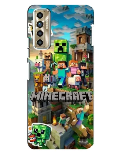 Чехол для TECNO Camon 17P (CG7n) с картинкой «Замок Minecraft» Чехол для TECNO Camon 17P (CG7n) с картинкой «Замок Minecraft»