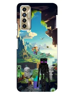 Чехол для TECNO Camon 17P (CG7n) с картинкой «Эндермен в лесу» Чехол для TECNO Camon 17P (CG7n) с картинкой «Эндермен в лесу»