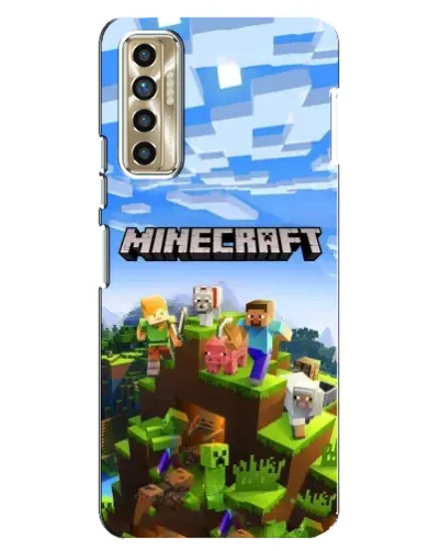Чехол для TECNO Camon 17P (CG7n) с картинкой «Minecraft классический мир» Чехол для TECNO Camon 17P (CG7n) с картинкой «Minecraft классический мир»
