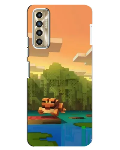 Чехол для TECNO Camon 17P (CG7n) с картинкой «Майнкрафт закат солнца» Чехол для TECNO Camon 17P (CG7n) с картинкой «Майнкрафт закат солнца»