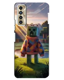 Чехол для TECNO Camon 17P (CG7n) с картинкой «Крипер в свитере» Чехол для TECNO Camon 17P (CG7n) с картинкой «Крипер в свитере»