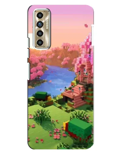 Чехол для TECNO Camon 17P (CG7n) с картинкой «Розовое дерево Minecraft» Чехол для TECNO Camon 17P (CG7n) с картинкой «Розовое дерево Minecraft»