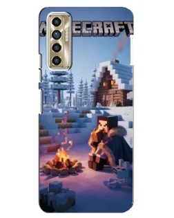 Чехол для TECNO Camon 17P (CG7n) с картинкой «Зимний Minecraft» Чехол для TECNO Camon 17P (CG7n) с картинкой «Зимний Minecraft»