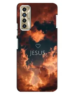 Чехол для TECNO Camon 17P (CG7n) с картинкой «Сияние Имени Jesus»