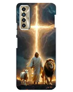 Чехол для TECNO Camon 17P (CG7n) с картинкой «Лев Иуды и Свет»