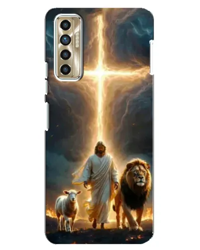 Чехол для TECNO Camon 17P (CG7n) с картинкой «Лев Иуды и Свет»