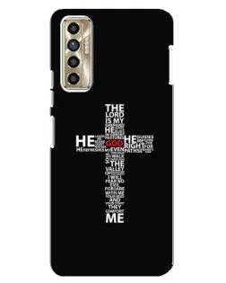 Чехол для TECNO Camon 17P (CG7n) с картинкой «Текстовый крест» Чехол для TECNO Camon 17P (CG7n) с картинкой «Текстовый крест»