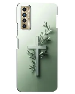 Чехол для TECNO Camon 17P (CG7n) с картинкой «Оливковая ветвь» Чехол для TECNO Camon 17P (CG7n) с картинкой «Оливковая ветвь»