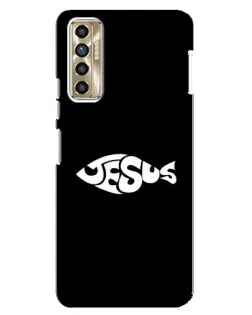 Чехол для TECNO Camon 17P (CG7n) с картинкой «Рыба Jesus» Чехол для TECNO Camon 17P (CG7n) с картинкой «Рыба Jesus»