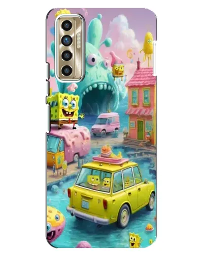 Чехол для TECNO Camon 17P (CG7n) с картинкой «Монстр-трак приключения»