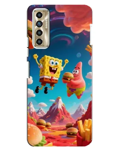Чехол для TECNO Camon 17P (CG7n) с картинкой «Космический фастфуд»