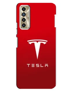 Чохол для TECNO Camon 17P (CG7n) з картинкою «Tesla Red Classic»