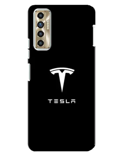Чехол для TECNO Camon 17P (CG7n) с картинкой «Tesla White Logo» Чехол для TECNO Camon 17P (CG7n) с картинкой «Tesla White Logo»