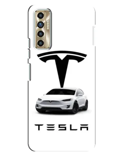 Чехол для TECNO Camon 17P (CG7n) с картинкой «Tesla White Style» Чехол для TECNO Camon 17P (CG7n) с картинкой «Tesla White Style»