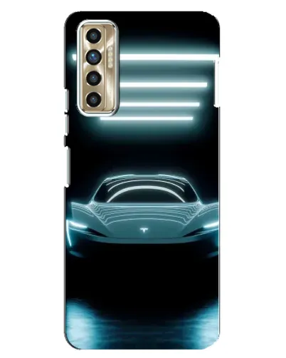 Чехол для TECNO Camon 17P (CG7n) с картинкой «Tesla в неоне» Чехол для TECNO Camon 17P (CG7n) с картинкой «Tesla в неоне»