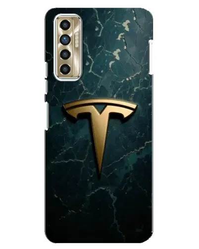 Чехол для TECNO Camon 17P (CG7n) с картинкой «Мраморная Tesla Gold» Чехол для TECNO Camon 17P (CG7n) с картинкой «Мраморная Tesla Gold»