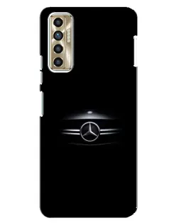 Чехол для TECNO Camon 17P (CG7n) с картинкой «Mercedes — абстрактные линии»