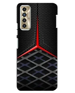 Чехол для TECNO Camon 17P (CG7n) с картинкой «Mercedes Carbon Grid»
