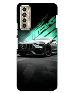 Чехол для TECNO Camon 17P (CG7n) с картинкой «Темный Mercedes AMG»