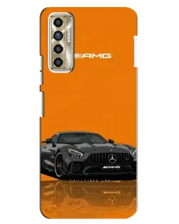 Чехол для TECNO Camon 17P (CG7n) с картинкой «Оранжевый Mercedes AMG»