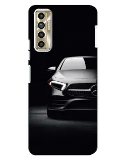 Чехол для TECNO Camon 17P (CG7n) с картинкой «Свет фар Mercedes»
