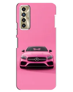 Чехол для TECNO Camon 17P (CG7n) с картинкой «Розовый Mercedes AMG»