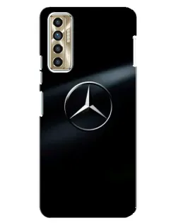Чехол для TECNO Camon 17P (CG7n) с картинкой «Mercedes на металле»