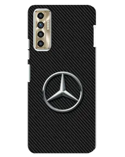Чехол для TECNO Camon 17P (CG7n) с картинкой «Карбоновый Mercedes стиль»
