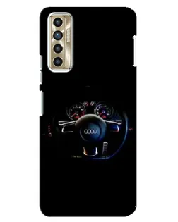 Чехол для TECNO Camon 17P (CG7n) с картинкой «Салон Audi — руль» Чехол для TECNO Camon 17P (CG7n) с картинкой «Салон Audi — руль»